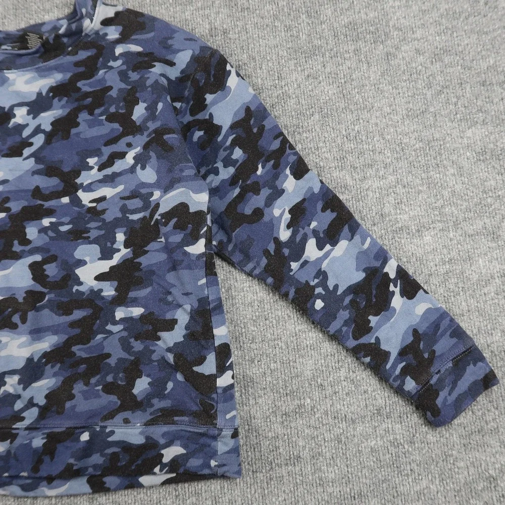 Tahari‎ Sweater Mens Medium Camouflage Pullover Crewneck Camo Long Sleeve